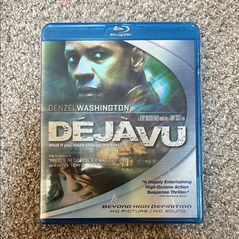 Déjà Vu Blu-ray - Denzel Washington Thriller Movie / Sealed